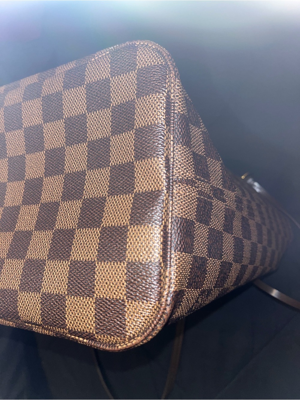 AUTHENTIC Louis Vuitton NEVERFULL MM Damier Ebene Tote Bag - Picture 4 of 10